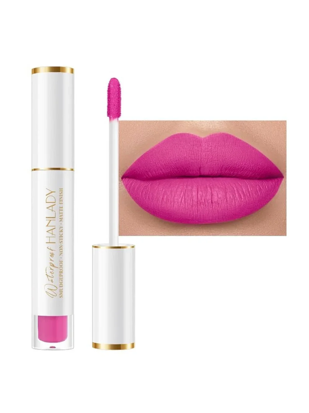 Women A40 Miss You Long-Lasting Non-Sticky Waterproof Matte Liquid Lipstick